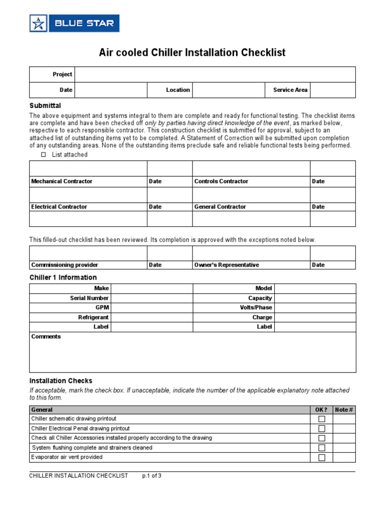 air-cooled-chiller-checklist-pdf-valve-pump