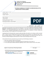 UNP consent form parent guardian limited F2F classes