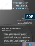 The Theory of Multiple Intelligences