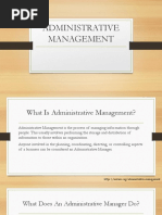 Administrative Management