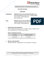 Relatório de Ensaio: Procedência Identificação Do Material
