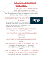 PLANIFICACIÒN DE LA MESA REDONDA-no Nos Repruebe Profe