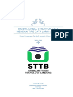 Riview Jurnal Struktur Data Menenai Tipe Data Larik