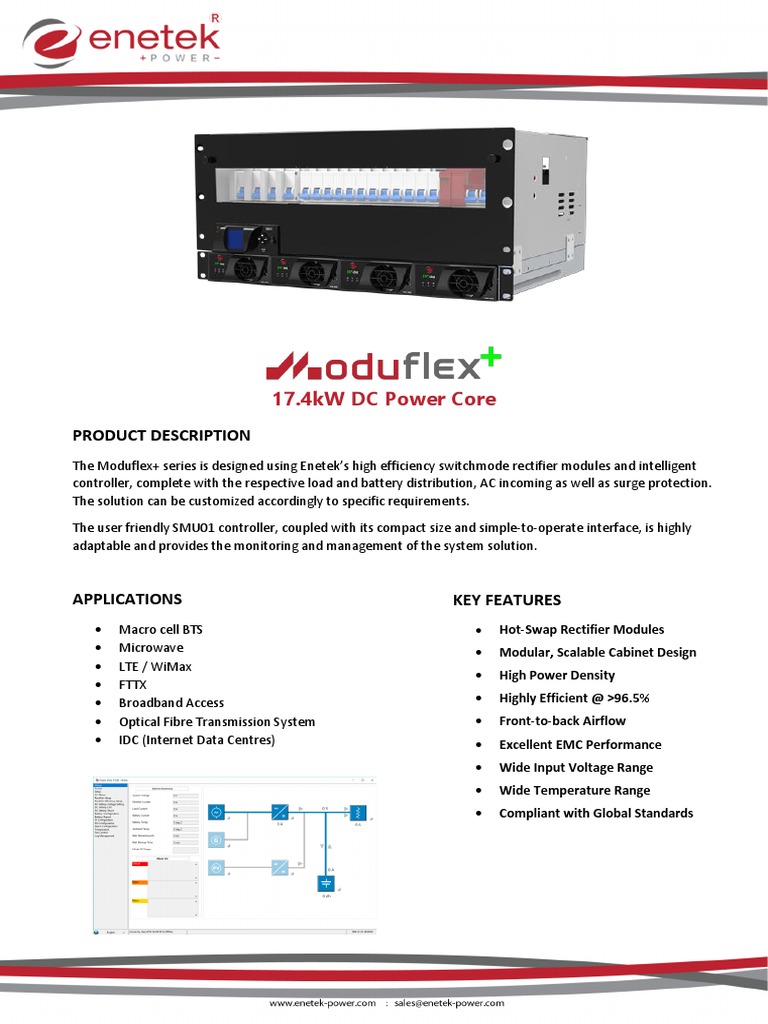 Moduflex Power Core (17.4kW) Rev01 | PDF | Rectifier | Electronics