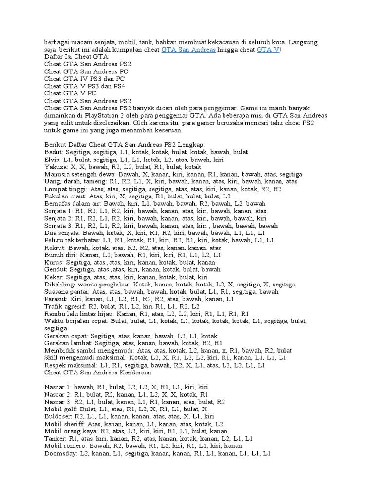 Cheat gta 2 ps 2 pdf