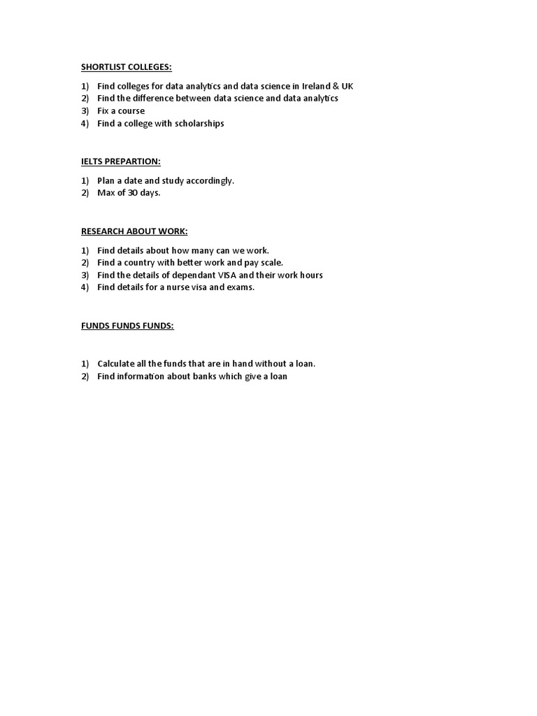 To - Do List | PDF