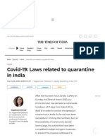 Laws Related To Quarantine