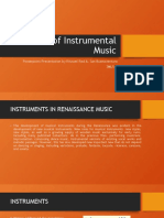 Rise of Instrumental Music Powerpoint