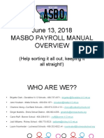 Payroll Manual Update Summer 2018A