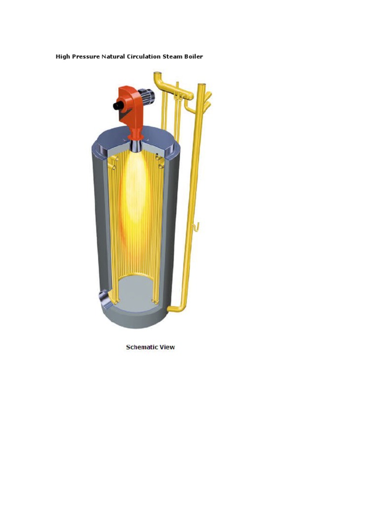 High Pressure Natural Circulation Steam Boiler | PDF