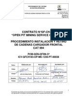 Icv-Gfch183-Op-Me-1230-Pt-00038 Procedimiento Instalación y Retiro de Cadenas Cargador Frontal Cat 994 Hfyk Rev.0
