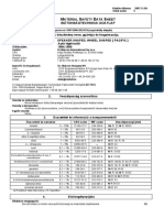 M S D S: Aterial Afety ATA Heet Biztonságtechnikai Adatlap