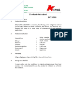 Product Data Sheet EC N300: Kima Chemical Co - LTD