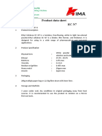 Product Data Sheet Ec N7: Kima Chemical Co - LTD