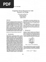 Congestion Driven 'Placement For Standard Cell Design: 'Vlsi