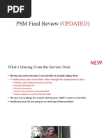 PSM Final Review Deck VERSION 2