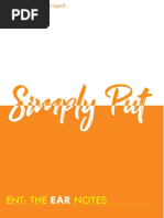 Simply Put - ENT EAR LECTURE NOTES