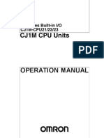 CJ-series Built-in I/O CJ1M-CPU21/22/23 Operation Manual