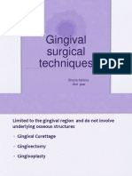 Gingival Surgical Techniques