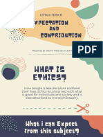 Ethics - Expectation and Contribution - Gelvoligaya