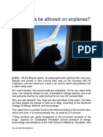 Should Cats Be Allowed On Airplanes