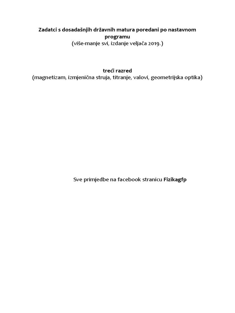 Matura Treci Razred 1 PDF