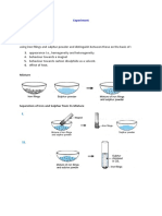 MIXTURE AND COMPOUNDS EXPERIMENT