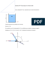 Série D'exercices N°3 Dynamique Des Fluides Réels