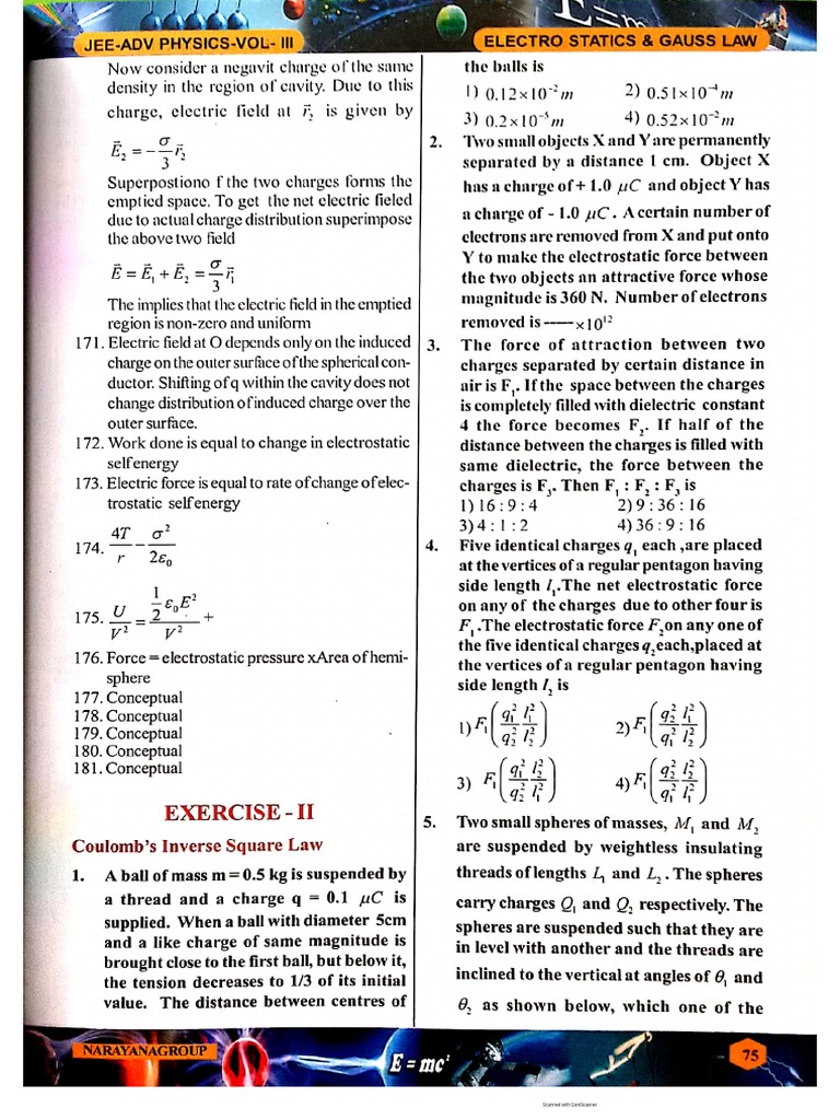 Electrostatics Level 2 | PDF
