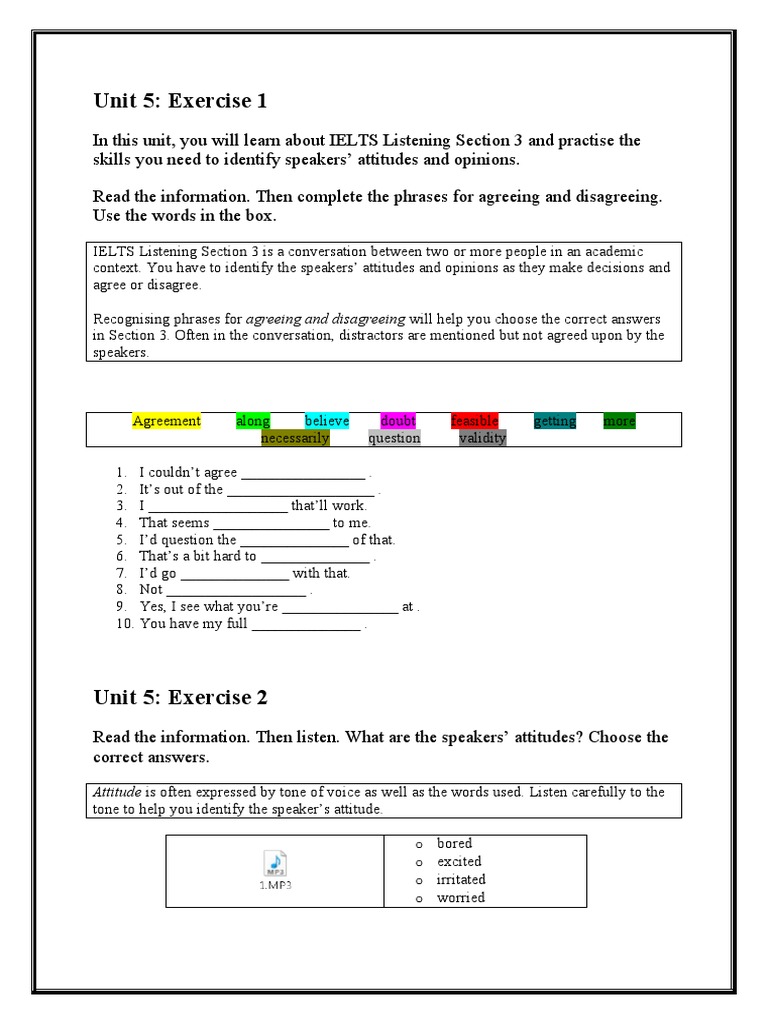 Unit 5 Listening Pdf International English Language Testing