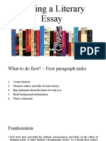 How To Write A Literary Essay