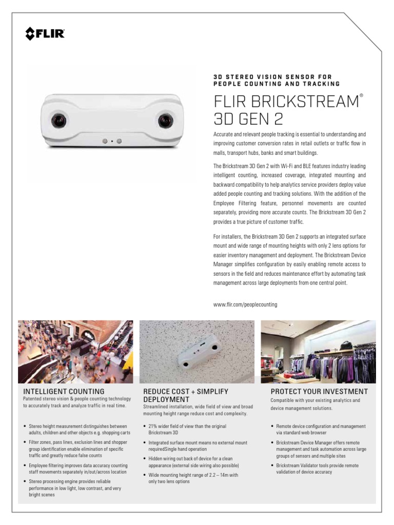 Brickstream3D Gen2 Datasheet US | PDF | Computer Network ...