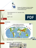 EPS 2018 Design and Evaluation of Seismic Stability of Free-Standing EPS Embankment For Transportation Systems