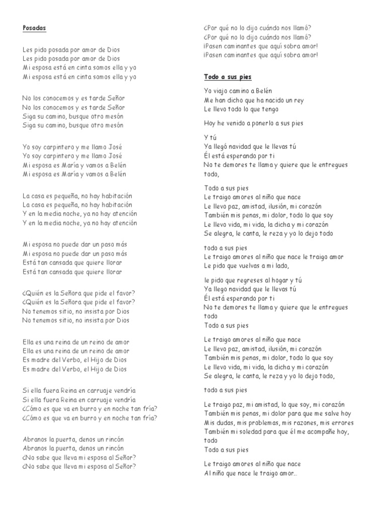 Canciones Navideñas de Fe y Amor | PDF | María, madre de Jesús | San José