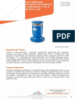 Ficha Técnica - Ventosa de Alta Performance Passagem Reduzida Tríplice Função + Fechamento Lento