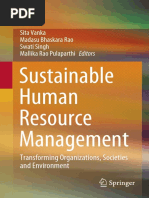 Sustainable Human Resource Management: Sita Vanka Madasu Bhaskara Rao Swati Singh Mallika Rao Pulaparthi Editors