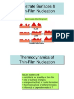 Substrate Surfaces & Thin-Film Nucleation