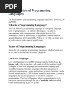 The Evolution of Programming Languages