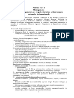 Evenimente Generatoare Ce Pot Determina Acţiuni de A Sistem