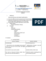 Activity No. 4 - Detailed Lesson Plan On Changes That Matter Undergo