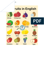 Primer Grado - Ingles - Frutas