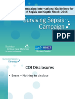 Surviving Sepsis Campaign 2016 Guidelines Presentation Final