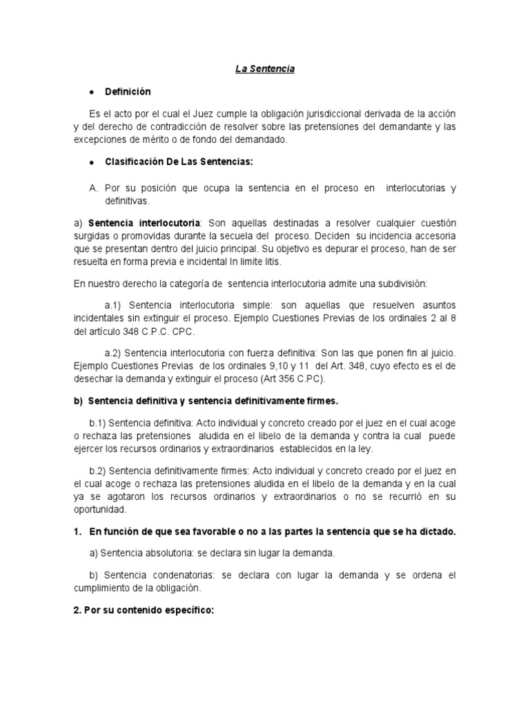 La Sentencia | PDF | Sentencia (ley) | Jurisdicción