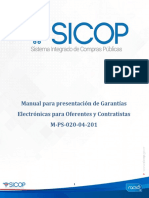 Manual para Presentacion de Garantias Electronicas para Oferentes y Contratistas