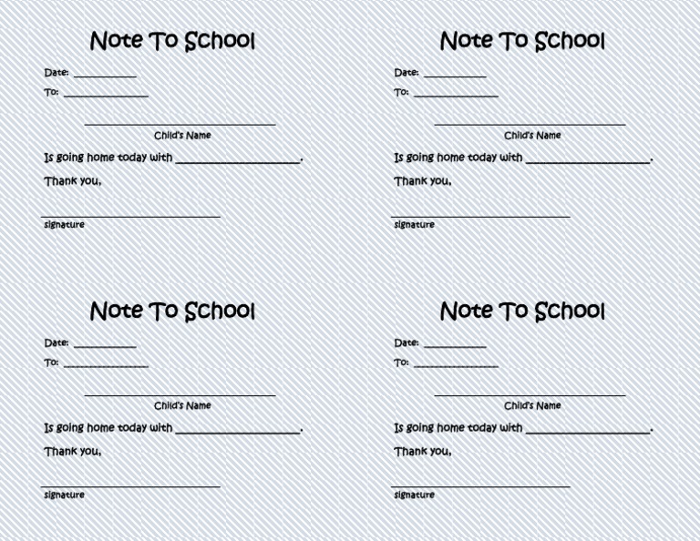 Child Pickup Notification Template | PDF | Social Science | Wellness