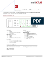 Specifications Multicam 2019