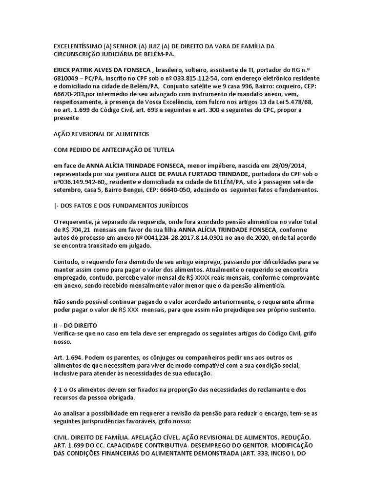 Documento procura o com tiver pdf pens o aliment cia justi a