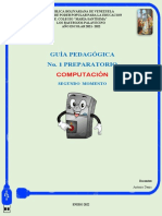 Guía Pedagógica No. 1 Preparatorio: Computación