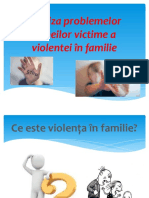 Analiza Problemelor Femeilor Victime A Violentei in Familie
