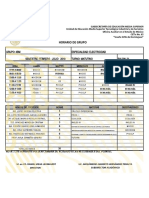 Horario de Grupo: Grupo: 4Bm Especialidad: Electricidad Semestre: Febrero - Julio 2019 Turno: Matutino SALON: 21